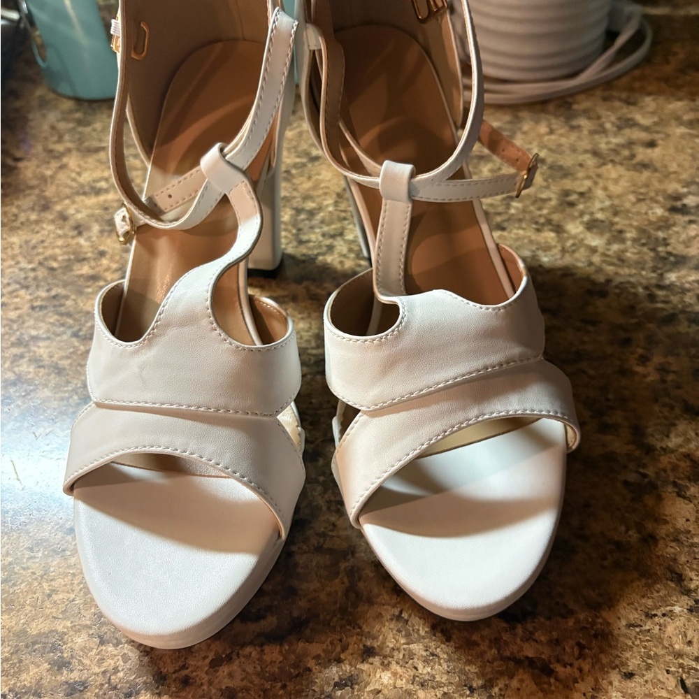 Elegant Cream Women's Heels